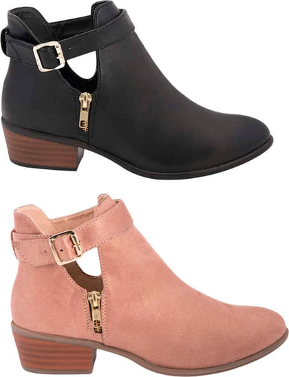 Kit 2 pares bota texano dama multicolor Pink By Price Shoes modelo