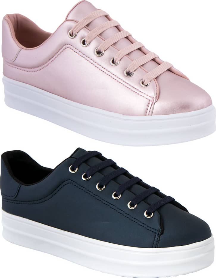 2 pares choclo tenis casual urbano dama multicolor Urban Shoes