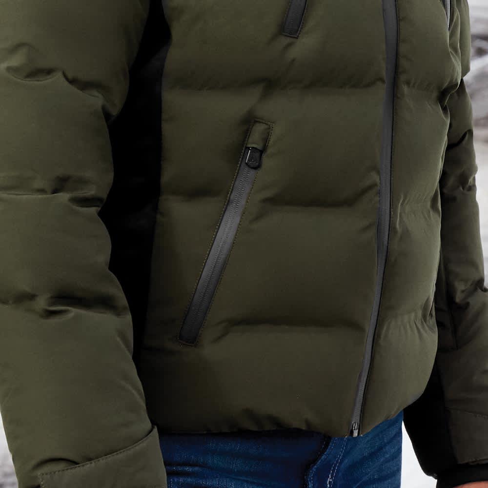 Olive green men's jacket Arriba De La Montaña model 3202 – Conceptos