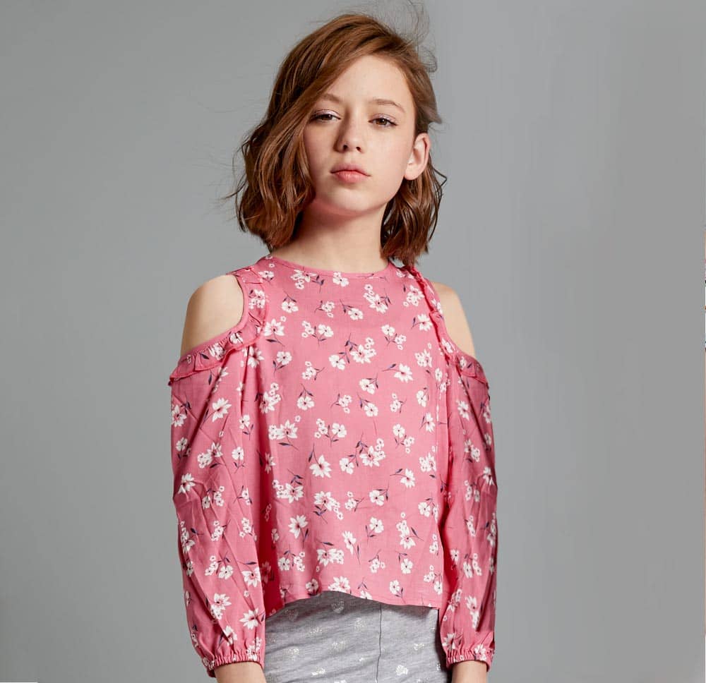 Multicolored casual girl blouse Pink By Price Shoes model 1306 – Conceptos