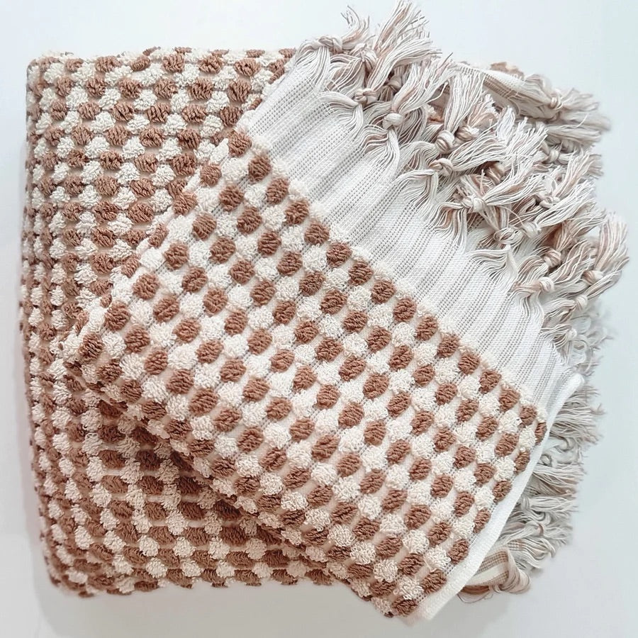 Stringa Mini Towel - Caramel / Rose –