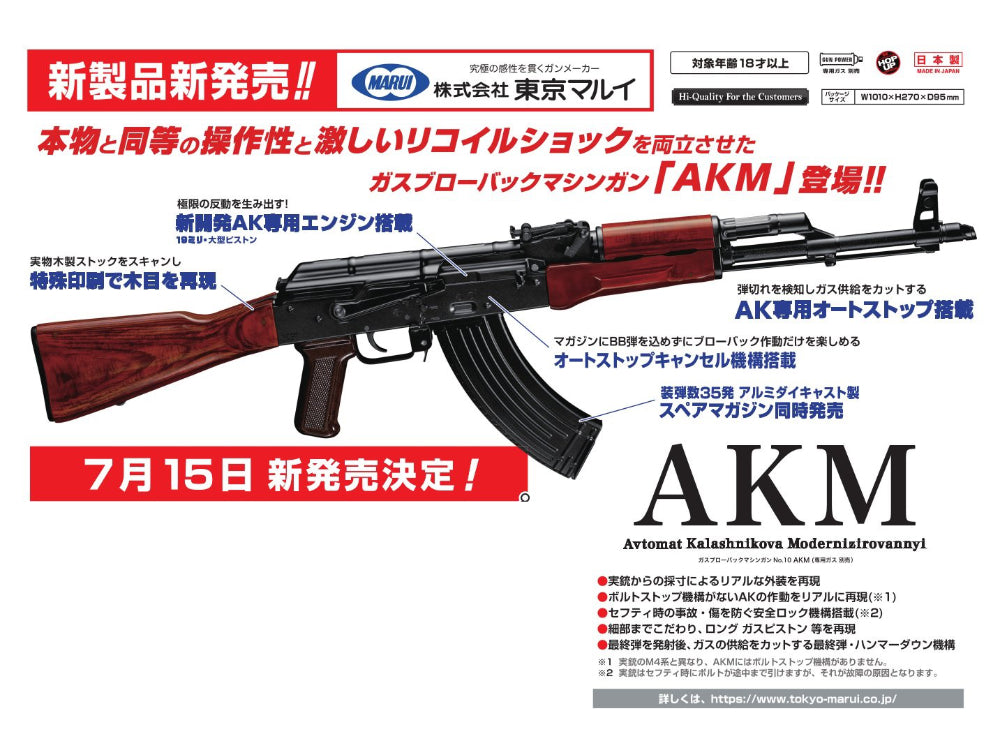 17200円特販オンライン 国内外の人気 東京マルイ AKM ガスブローバック