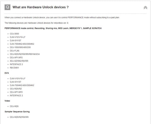 Rekordbox 6 hardware unlock