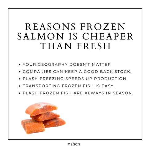 Why is Frozen Salmon Cheaper than Fresh – Oshen Salmon