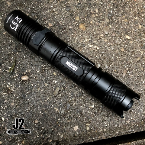 Overhead shot of the Nitecore MH12GT - a reliable and solid flashlight