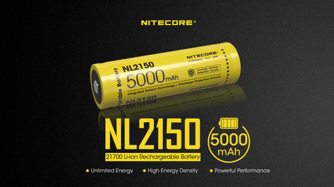 Nitecore NL2150 21700 Li-ion Rechargeable Battery