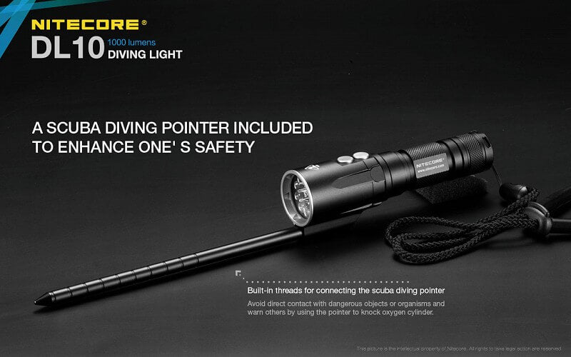 Diving light showcase - Nitecore DL10