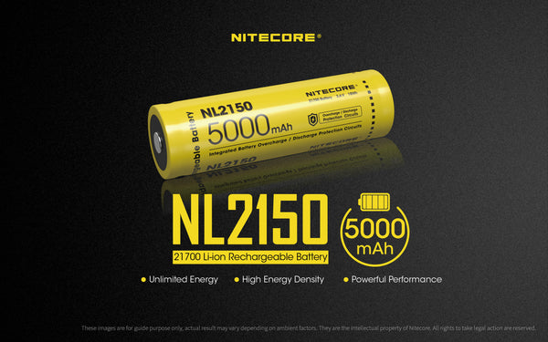 NITECORE NL1485 850mAh 14500 High Performance Li-ion Rechargeable