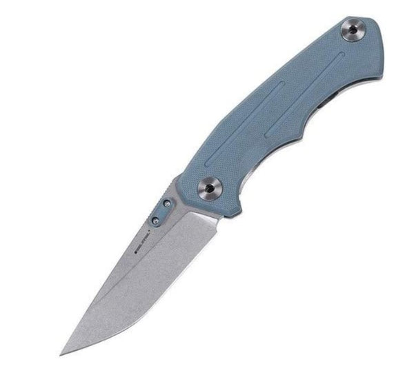 Real Steel Crusader RS7441, 3.74 14C28N Sandvik Blade, Grey G10 Handle