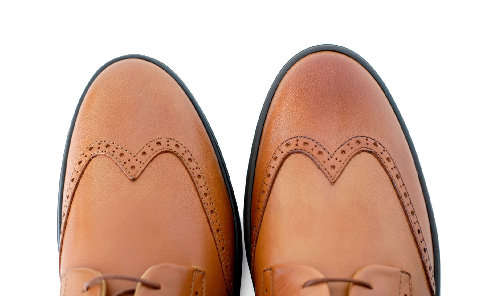 burnished tan shoes