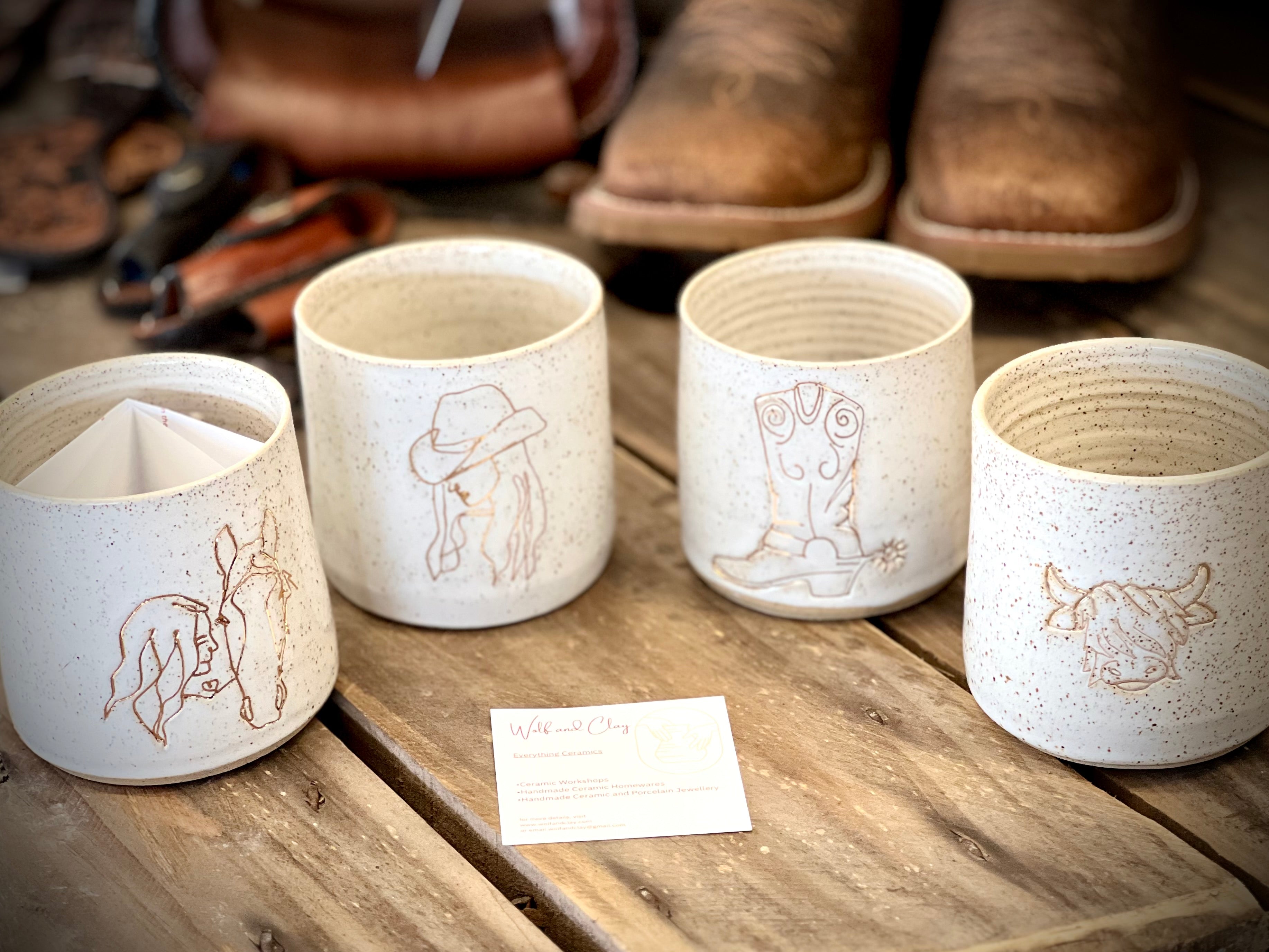 Picture of Wolf & Clay Hug Mugs