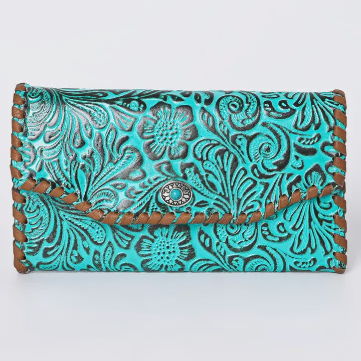Picture of Turquoise Embossed Coin Wallet