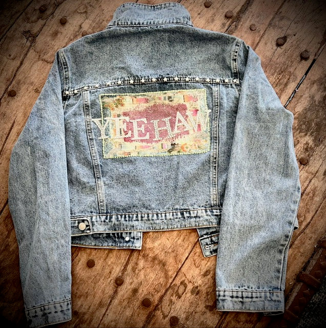 Picture of "Sparkler" denim jacket by YeeHaw - XL