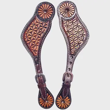 Picture of Western tooled Diamond Spurs