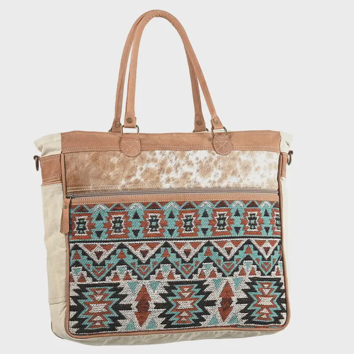 Picture of Weekender Wool Saddle Blanket Bag - Aztec