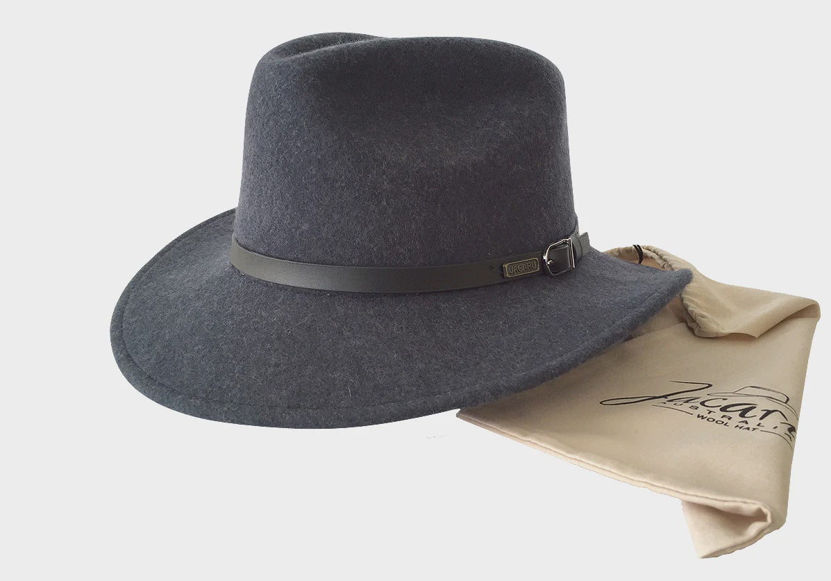 Picture of Jacaru Wool Traveller hat - Dark Grey