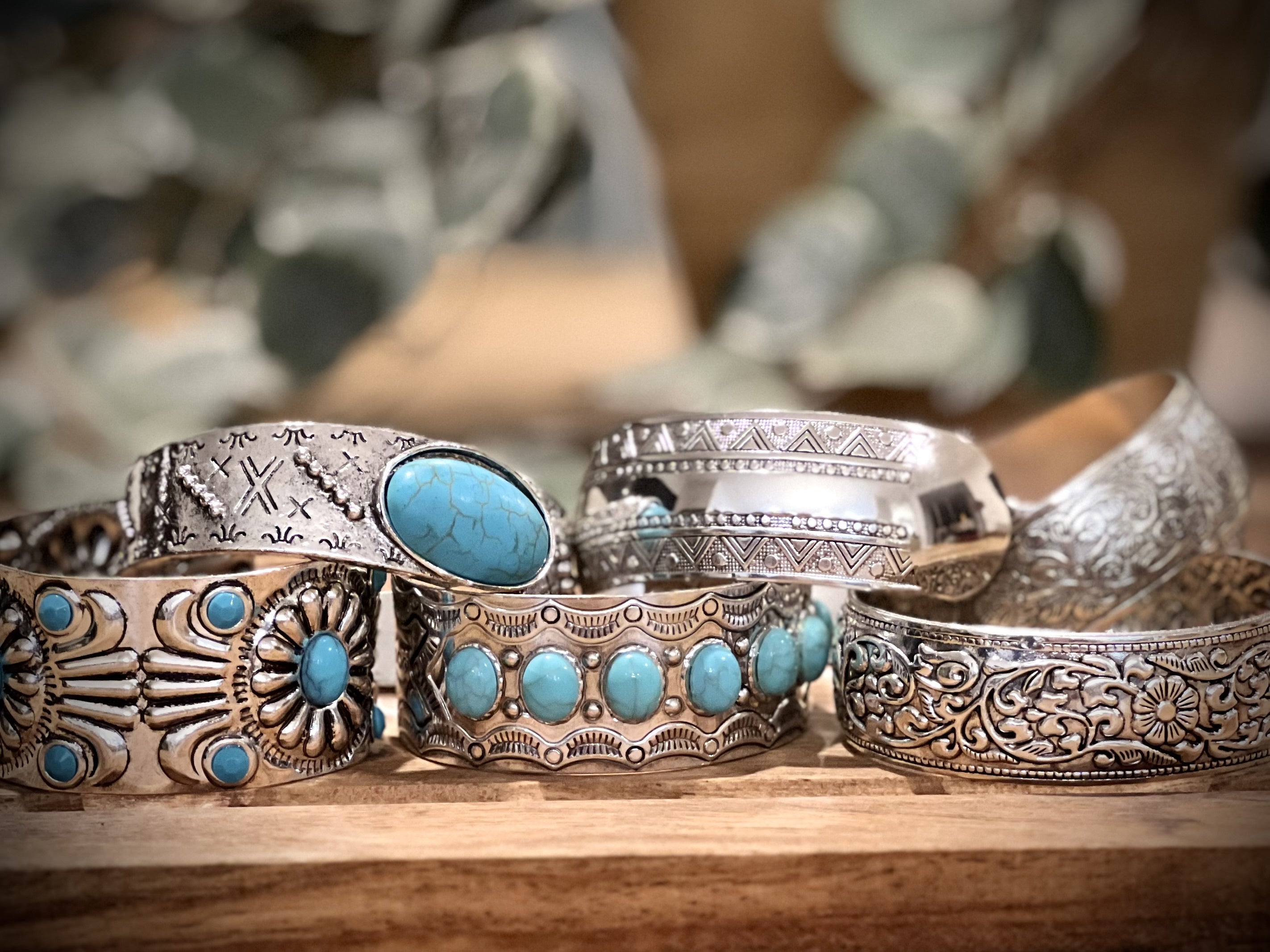 Picture of Silver & Turquoise Cuff Bangles