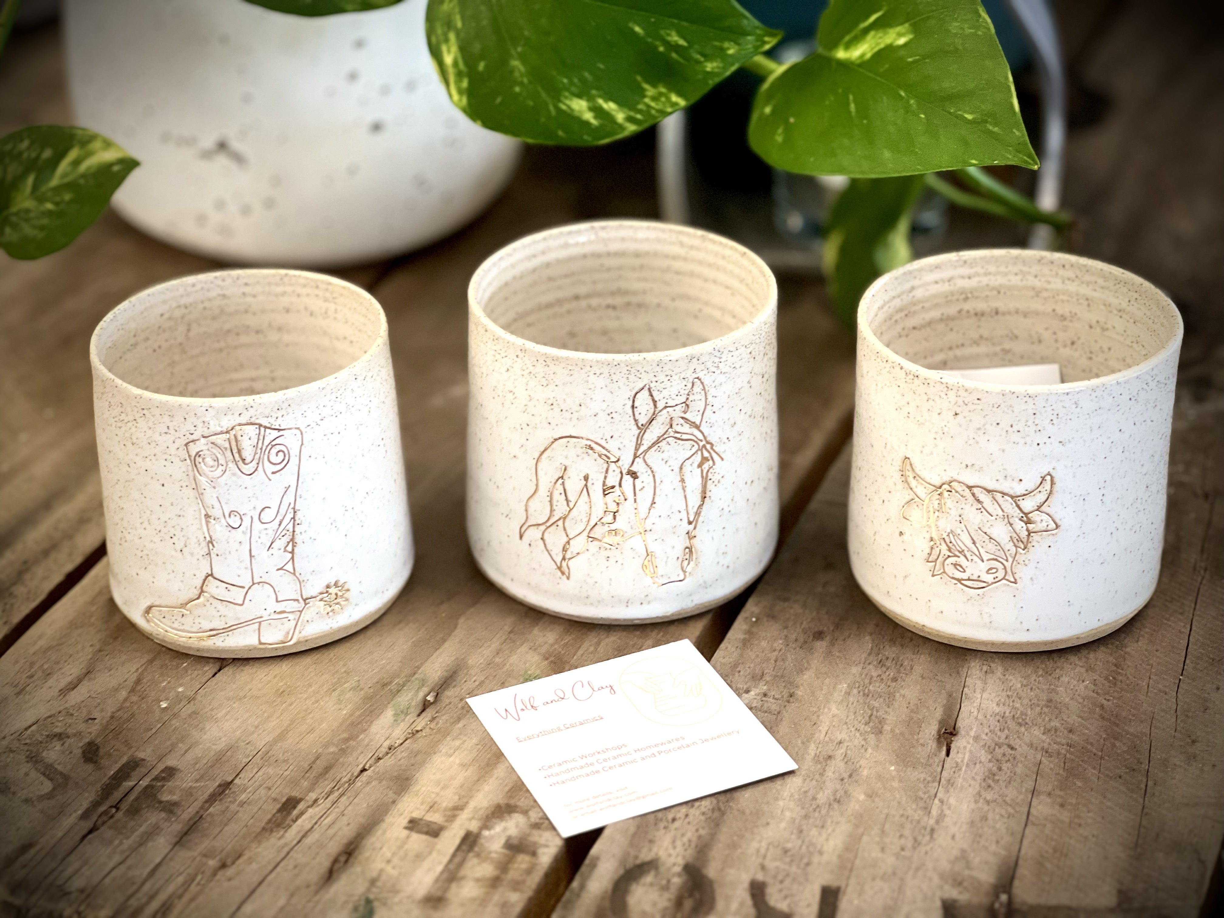 Picture of Wolf & Clay Hug Mugs