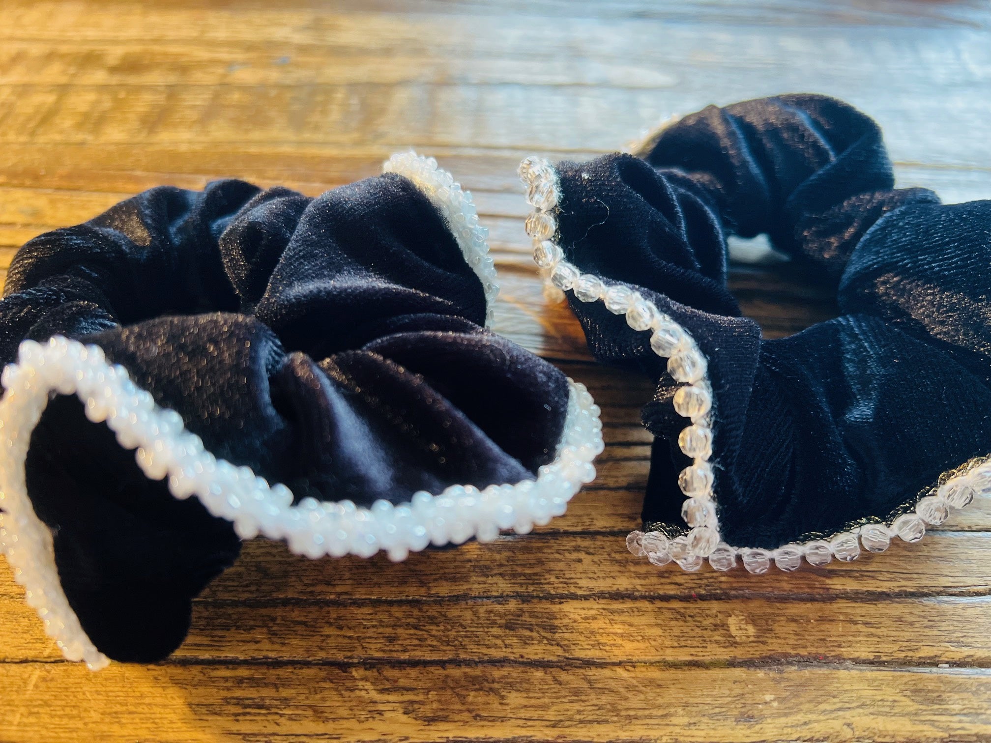 Picture of Designs by Horse & Co Velvet with trim scrunchies