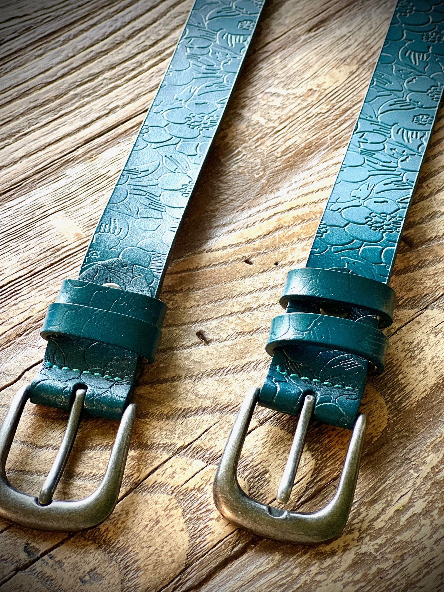 Picture of Turquoise Floral Belt