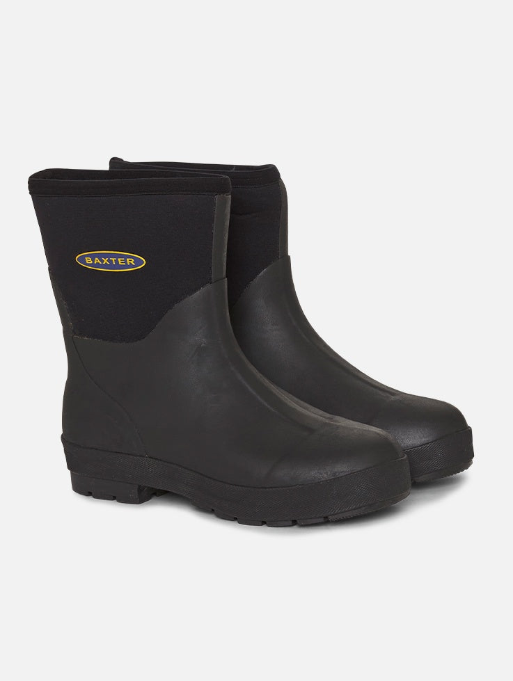 Picture of Baxter Snugga Short Gumboot - Black