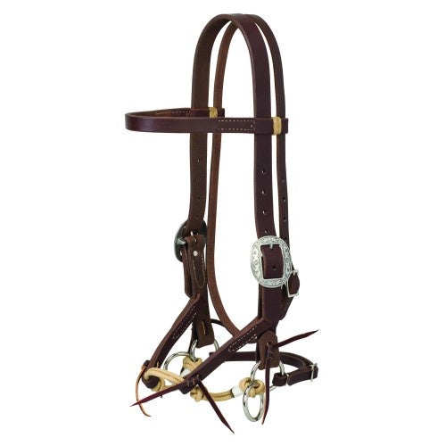 Picture of Weaver Justin Dunn Bitless Oiled Bridle