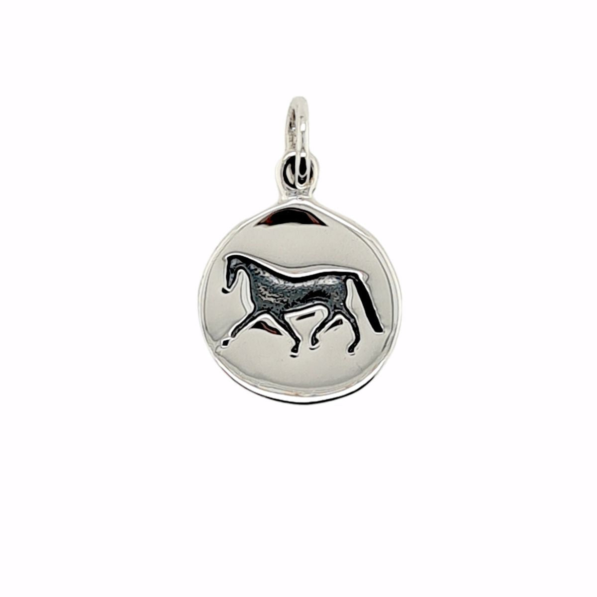 Picture of Sterling Silver Horse Disc Pendant
