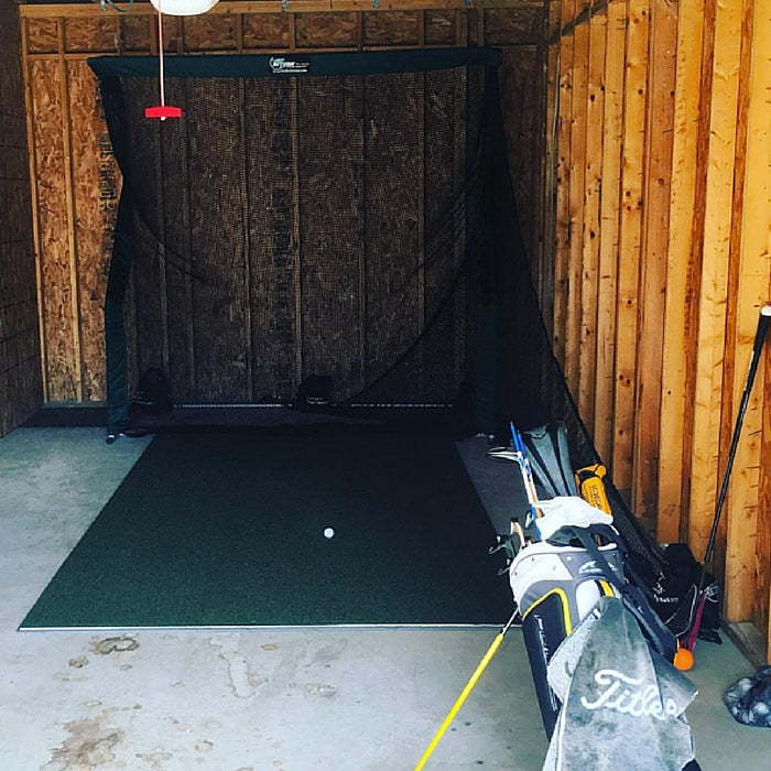 Chris Jackson Pro Series Golf Net in Garage