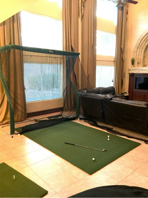Eric Arango - Golf Net Return in Living Room