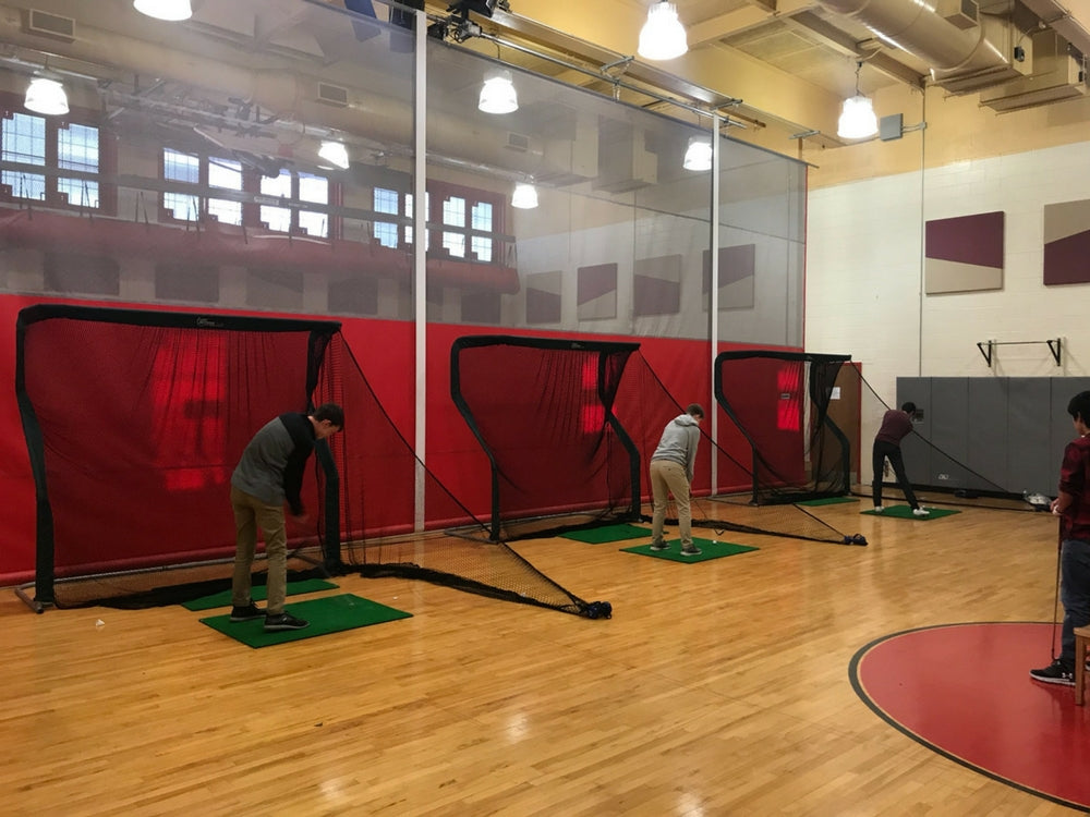 Glen Rock High School Golf Team with SkyTrak and the Net Return Golf Net