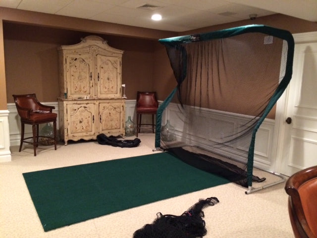 John Hughes Basement Pro Series Net and Golf Turf