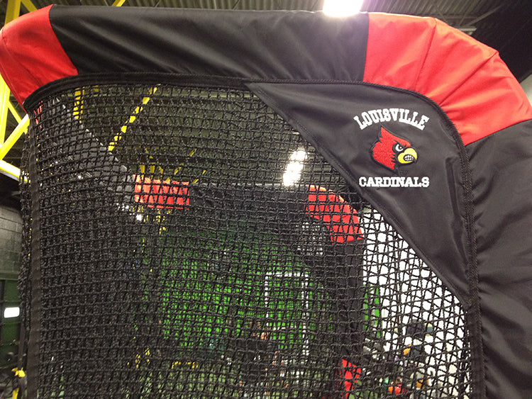 Louisville Cardinals Kicking Net Side View