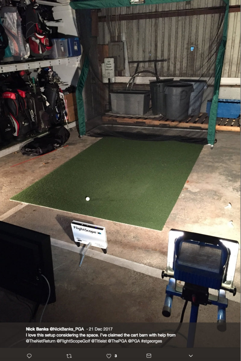 Nick Banks PGA Professional with Flightscope Golf Simulator