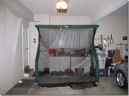 Matt Papes Pro Series Golf Net in Garage