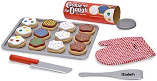 melissa & doug slice and bake wooden cookie play food set