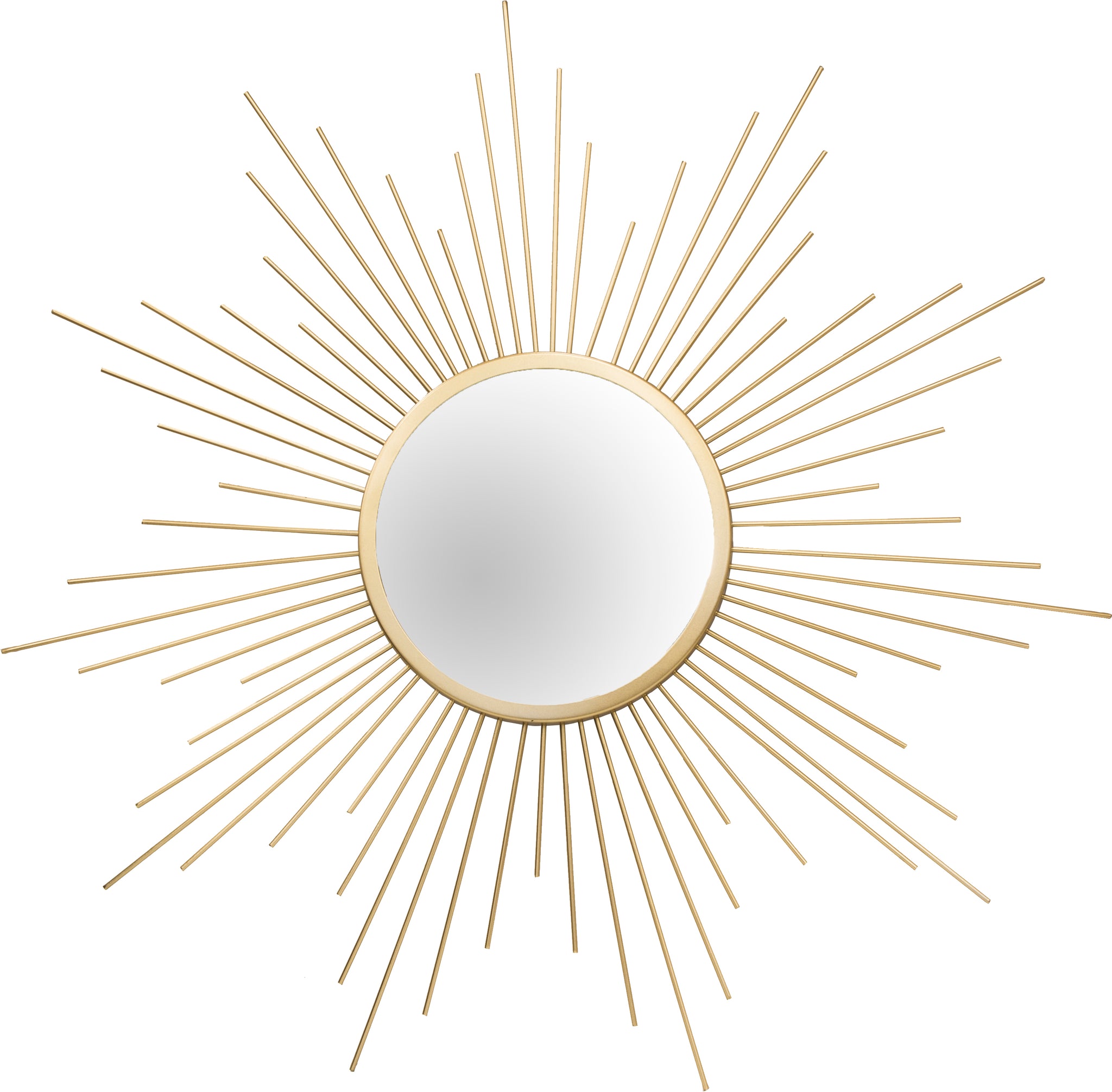 grootmoeder Regenachtig Minnaar KILAMY - Metal zon spiegel rond ca. 60 cm - goud – Kilamy