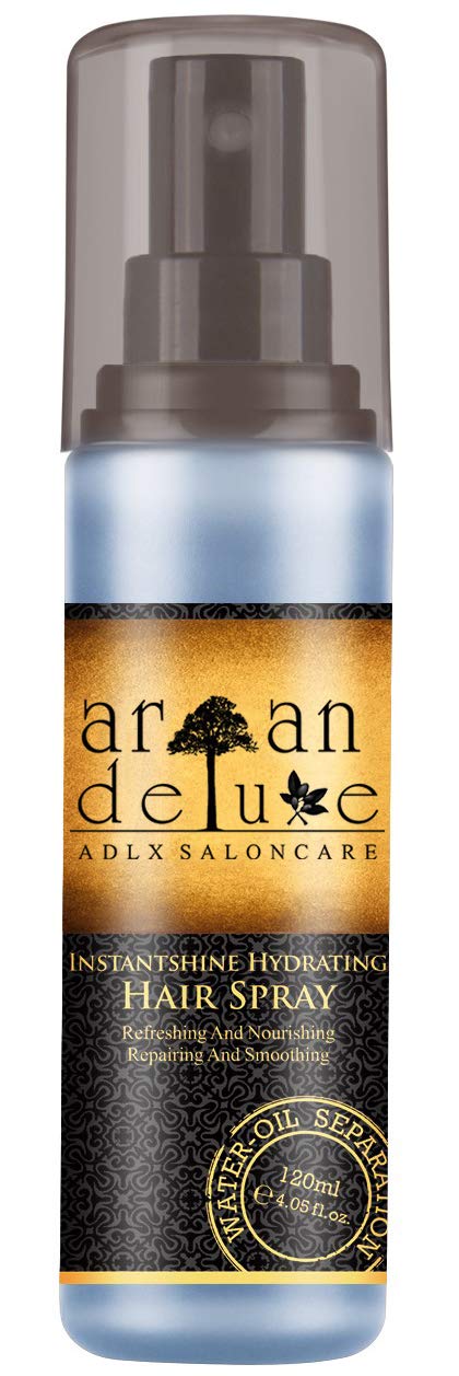 Argan Deluxe 2-Phasen-Feuchtigkeitsspray | hochwirksam entwirrende Pflegeformel für Geschmeidigkeit &amp; Glanz