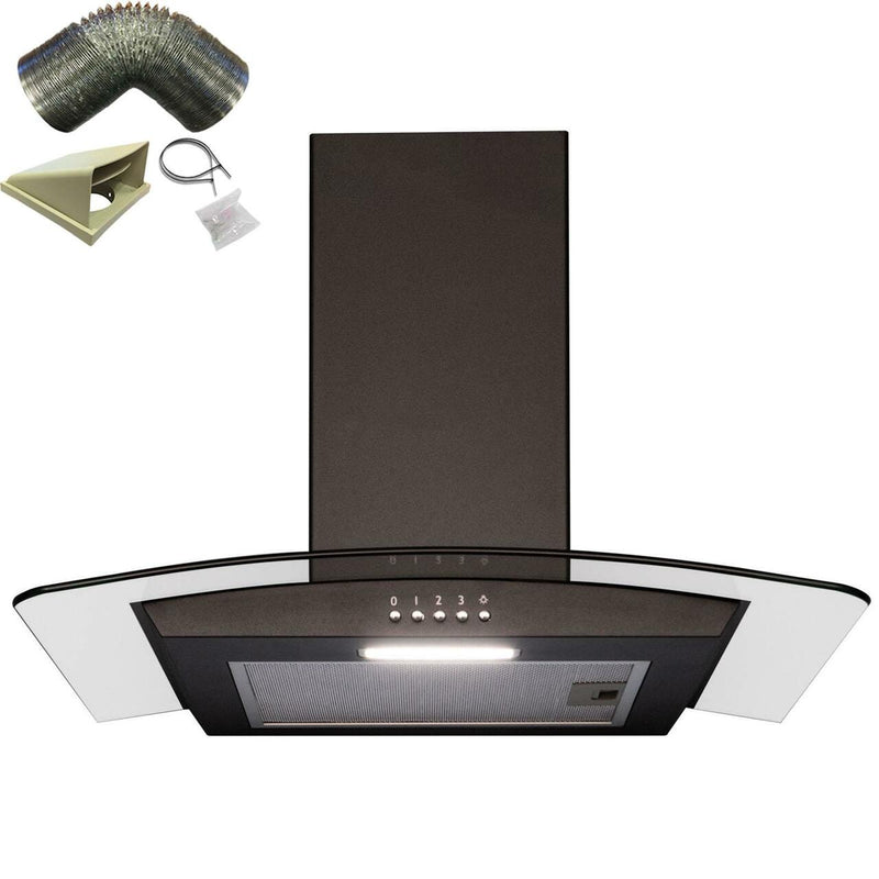 cheap black cooker hoods 60cm