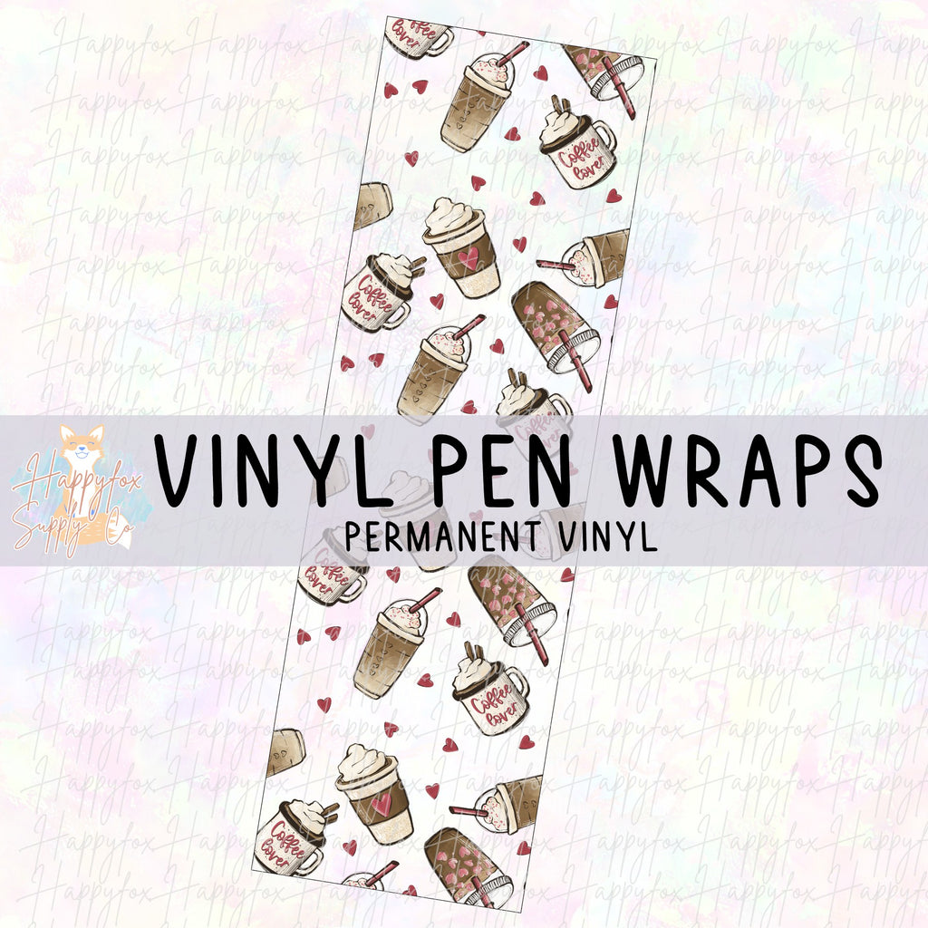 Cow Print Vinyl Pen Wrap, Permanent, Multiple Sizes