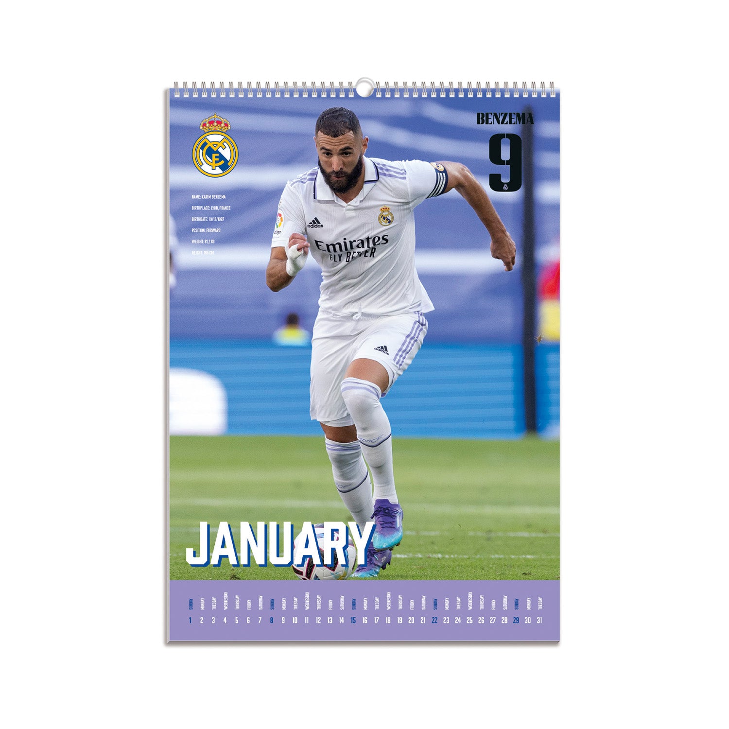 Real Madrid 2023 A3 Calendar Real Madrid CF UK Shop