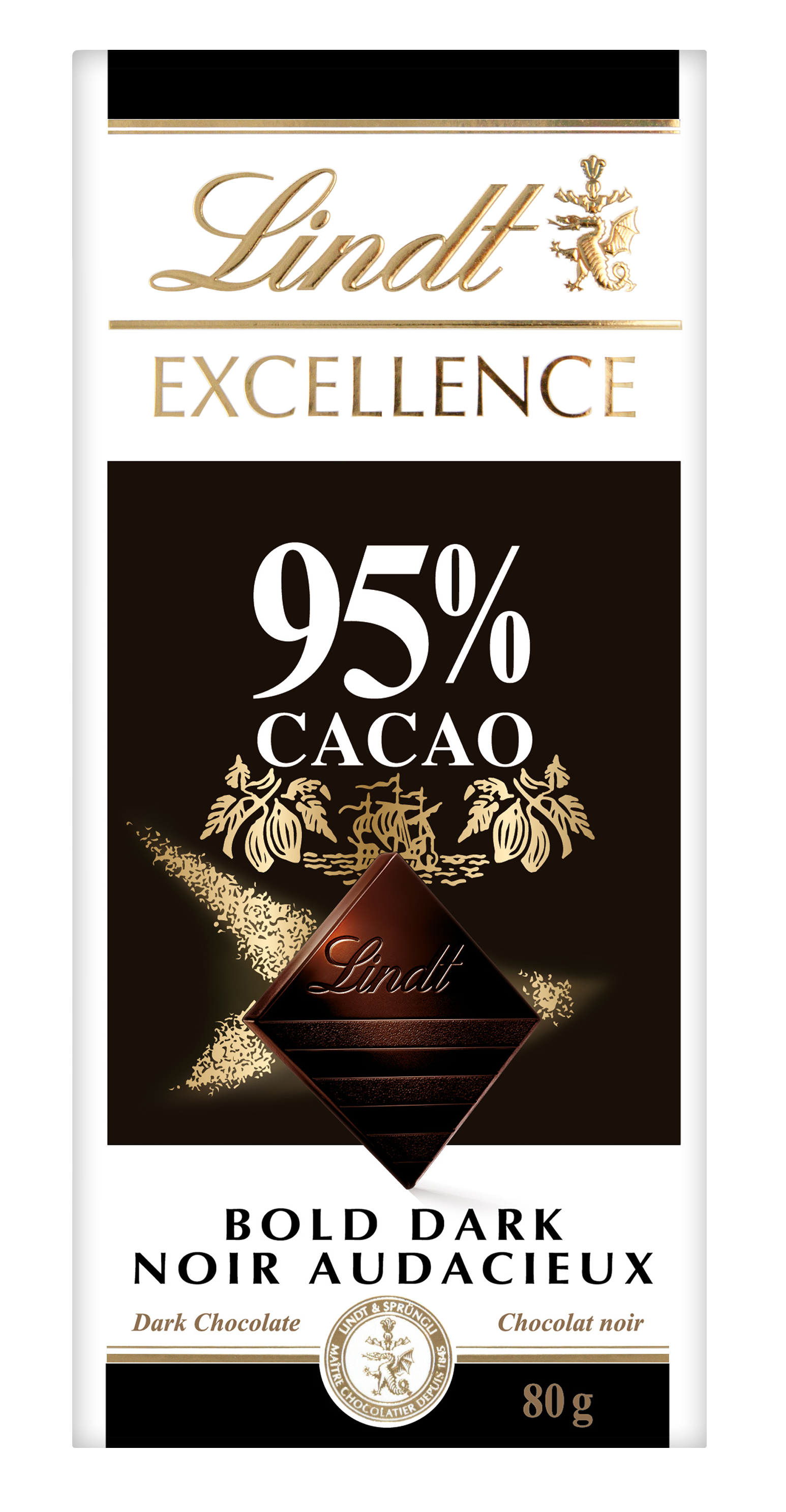 Truffes LINDOR au chocolat noir à 70 % de cacao de Lindt – Boîte de trois  (36 g) 3x12g, 36g 