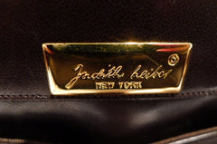 Estate Judith Leiber Chocolate Brown Alligator Handbag
