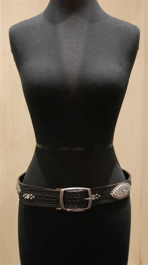 B-Low The Belt Silver Studded Belt Belt | CHURCHILL in FAIRWAY