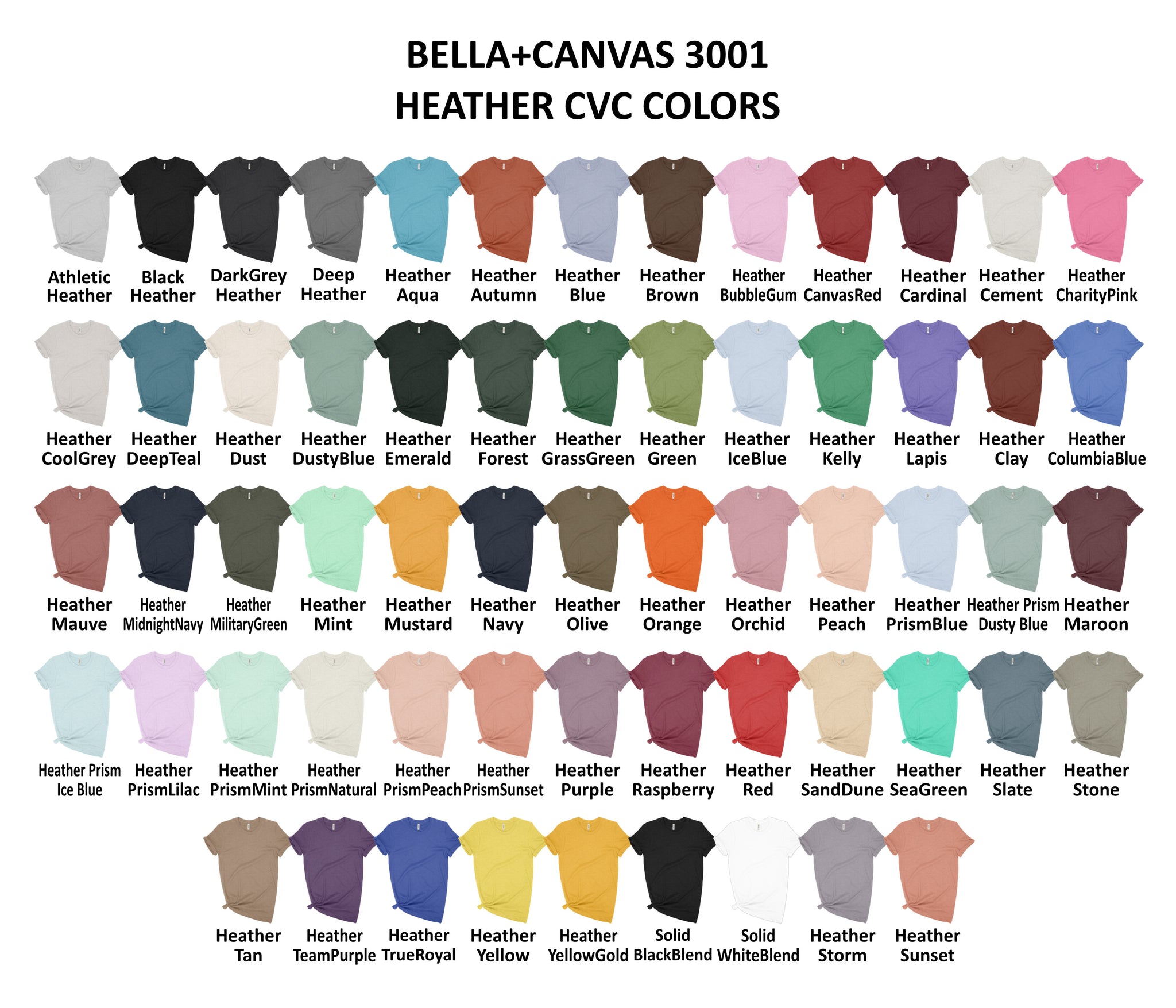 Download Bella Canvas Unsex Color Chart The Rockin Wineglass