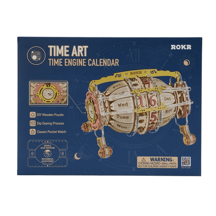 ROKR Time Engine Calendar LC801 Wooden Puzzle For Kids And Adults