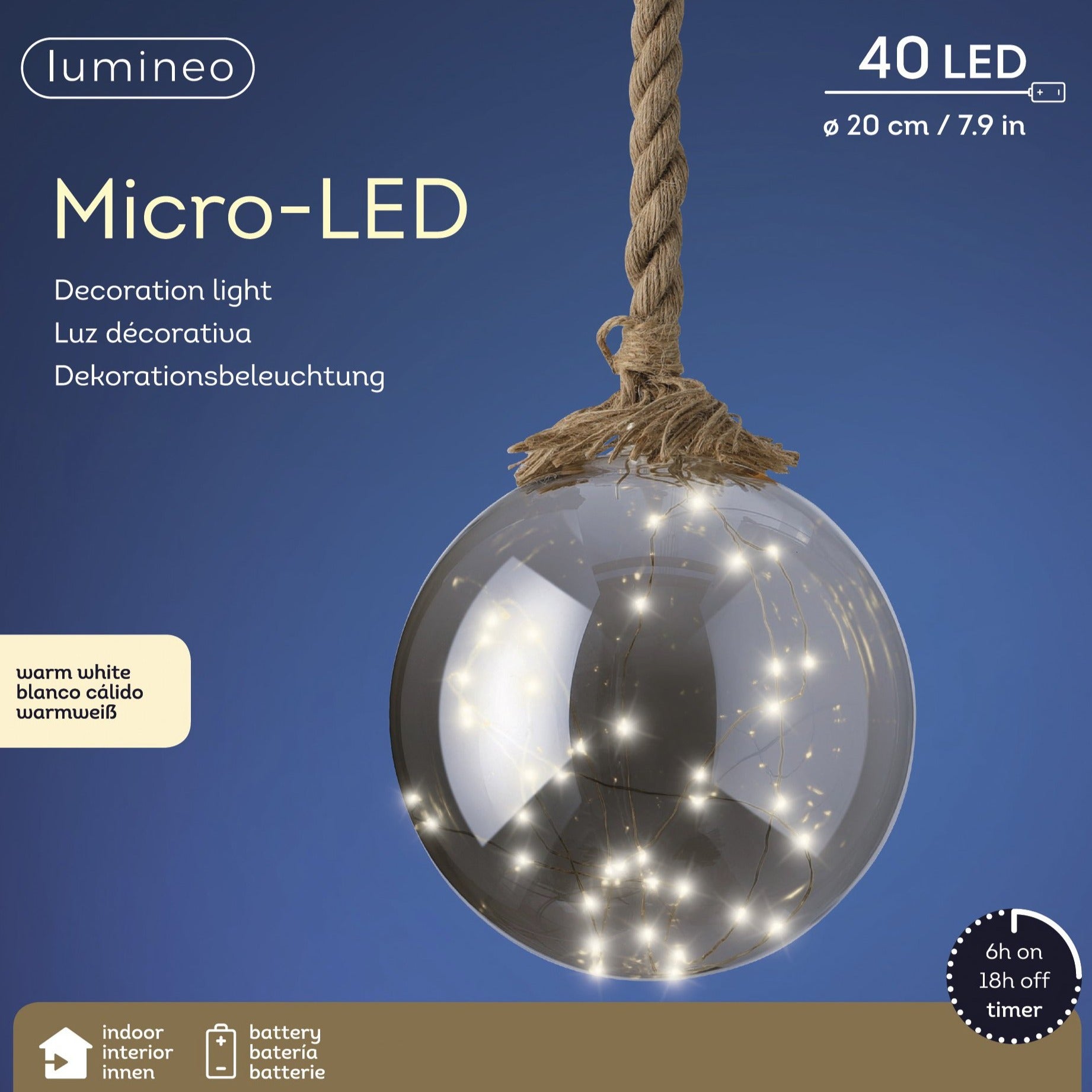 micro led ball on rope