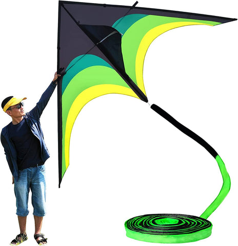 Large Phoenix Bird Kite for Adults Kids (Red Yellow)-Flying Hoofer
