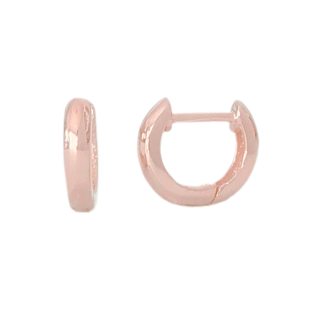 14K Gold Thick XS Size Huggie Hoop Earrings – Nana Bijou