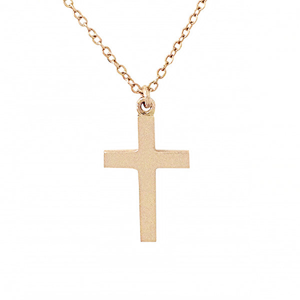 14K Gold Large Cross Necklace – Nana Bijou