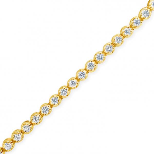 yellow diamond tennis necklace